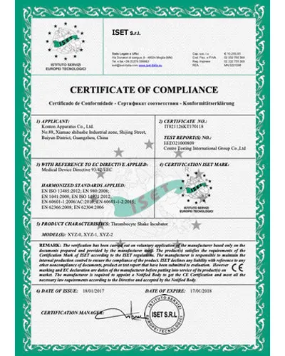 Certificado de Cumplimiento